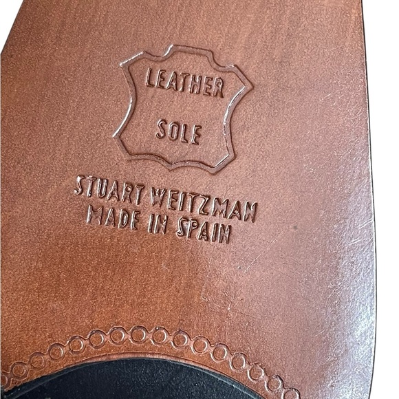 Stuart Weitzman Pump Women's
7.5AA Black Fabric Embellish Slip
On Block Heel - Picture 13 of 14